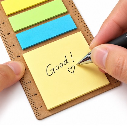 Kraft Sticky Note Bookmark