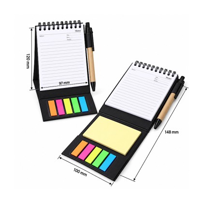 Desktop Memo Notebook with Sticky Notes