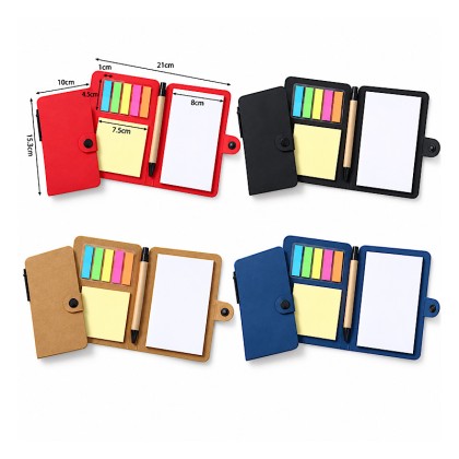 Sticky Note Notebook Set with Pen