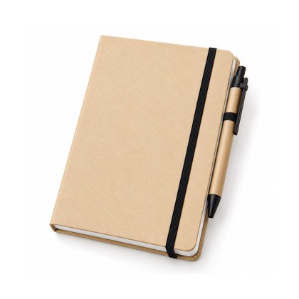 A5 Eco Kraft Notebook with Pen