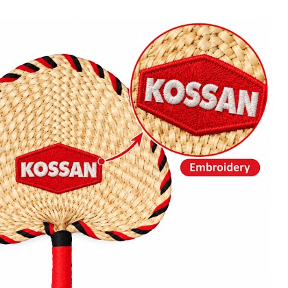 Custom Rattan Hand Fan
