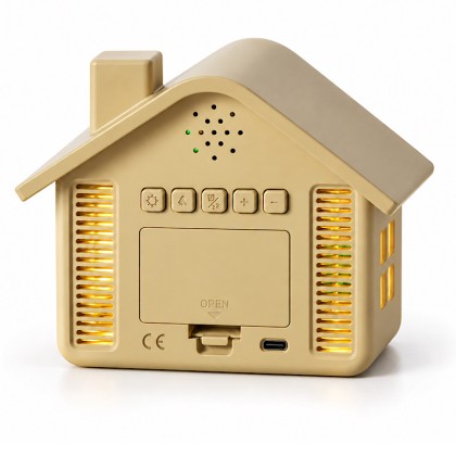House-Shaped LED Digital Alarm Clock