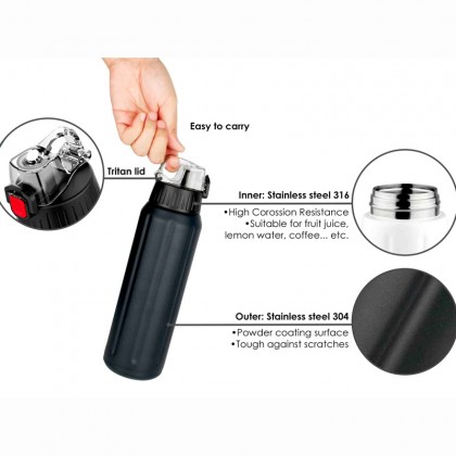Sporty Vacuum Water Bottle