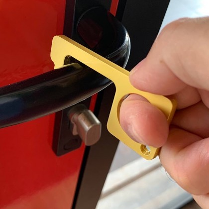 Touch Free Alloy Keychain