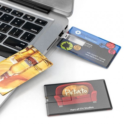 Custom Credit Card Size USB Flash Drive 