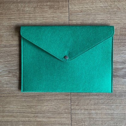 Premium A4 Felt Envelope Document Folder with Snap Button Closure