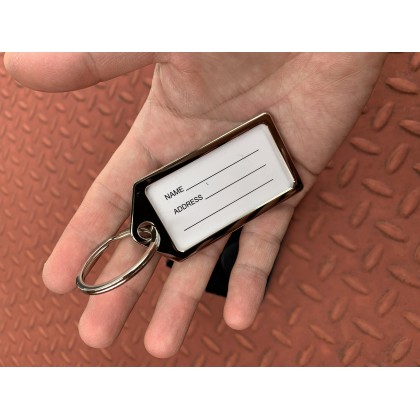 Metal Keychain With Name Tag