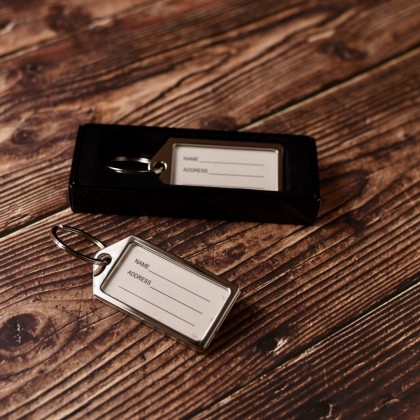 Metal Keychain With Name Tag