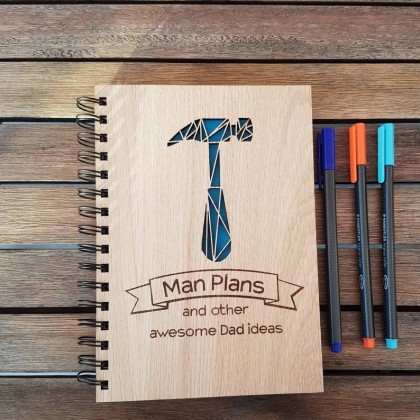 Custom Wooden Notebook Cover