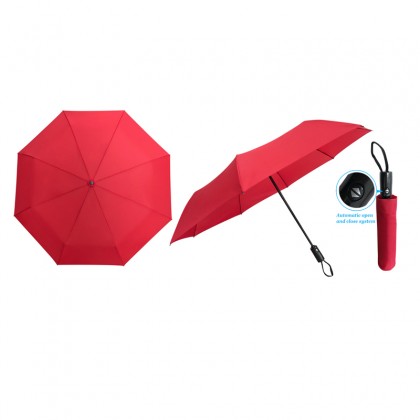 Folded Silver Coated Umbrella