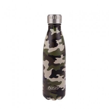 Oasis Drinking Bottle 500ml Camo Green