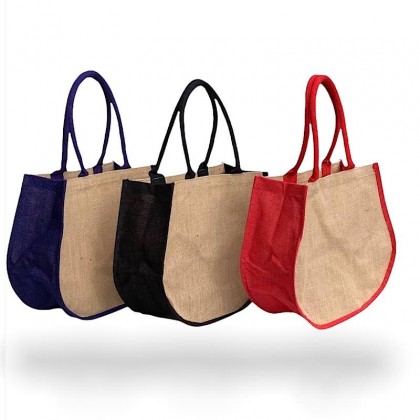 Fashion Curve Jute Bag