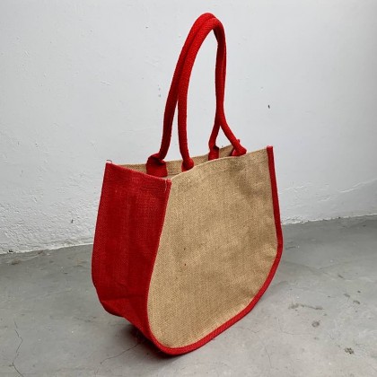 Fashion Curve Jute Bag