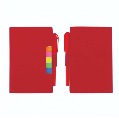 Small Pocket PU Notebook With Pen & Sticky Note