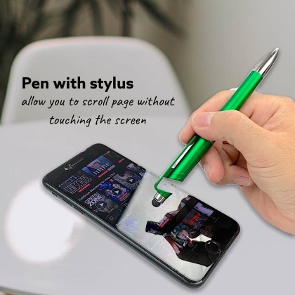 Stylus Plastic Pen with Phone Holder