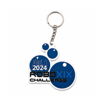 Fully Customizable 2D Rubberised Keychain