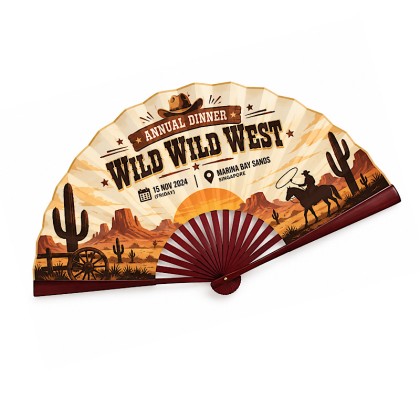 Custom Folding Hand Fan with Full Colour Printing