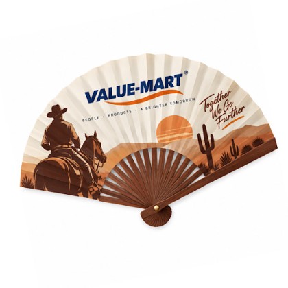 Custom Folding Hand Fan with Full Colour Printing