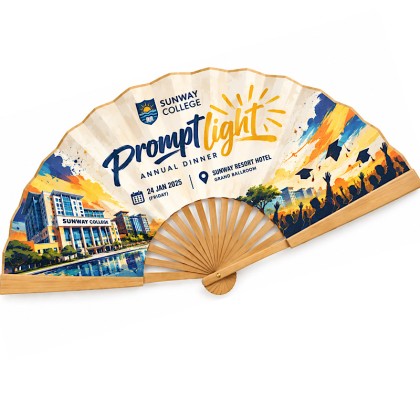 Custom Folding Hand Fan with Full Colour Printing
