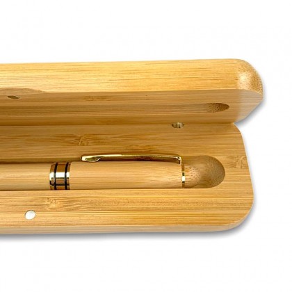 Bamboo Wood Pen Set With Box