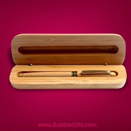 Bamboo Wood Pen Set With Box