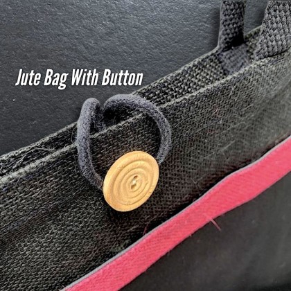 Large Jute Canvas Totel Bag