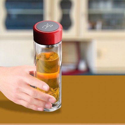Glass Bottle With LED Temperature Display