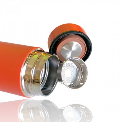 Orange Double Wall Vacuum Flask 450ml
