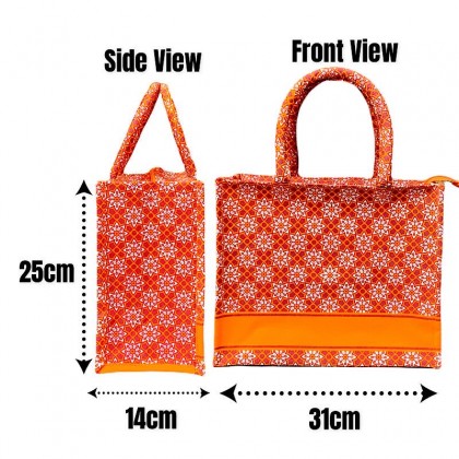 Canvas Floral Bag Tote Bag