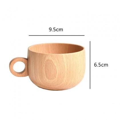Wooden Tea Cup Set