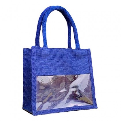 Mini Jute Bag With Window