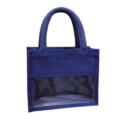 Mini Jute Bag With Window