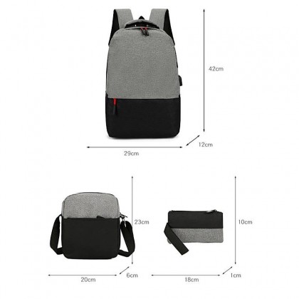 Gadget 3 in 1 Laptop Backpack Set
