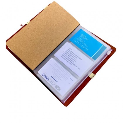 Notebook With Name Card & Pouch