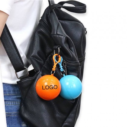 Compress Raincoat Ball Shape With Hook