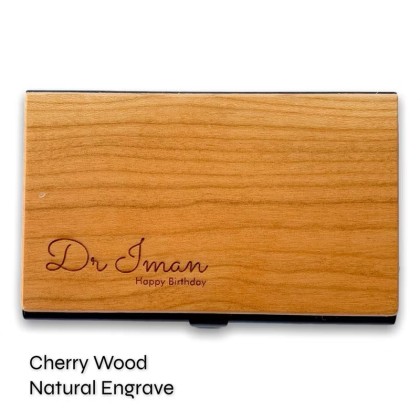 Wooden Custom Business Card Holder 