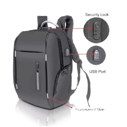 Anti Theft Laptop Back Pack
