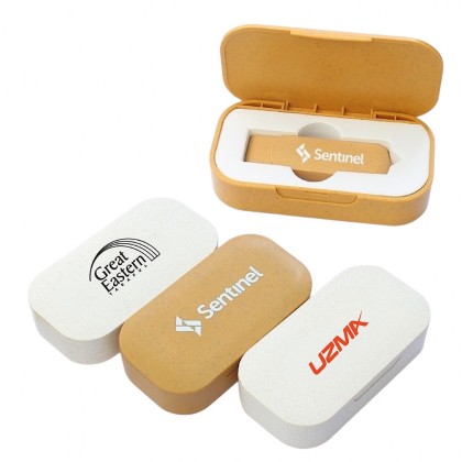 Eco Wheat 2 in 1 USB TYPE C Memory Stick