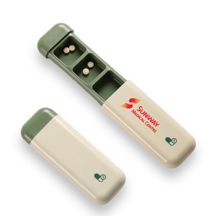 Eco Wheat 3 Compartment Travel Pill Box