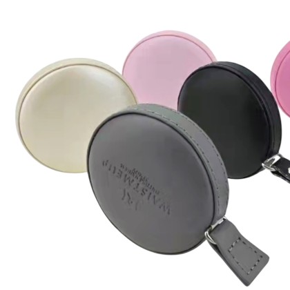 Custom PU Leather Measuring Tape with Logo Deboss