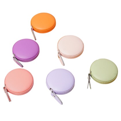 Custom PU Leather Measuring Tape with Logo Deboss