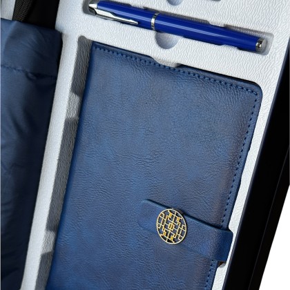 Premium Business Gift Set – Umbrella, Thermal Flask, Notebook, Pen, and Thumb Drive