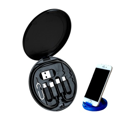 Ultimate Travel USB Cable Kit with Phone Stand