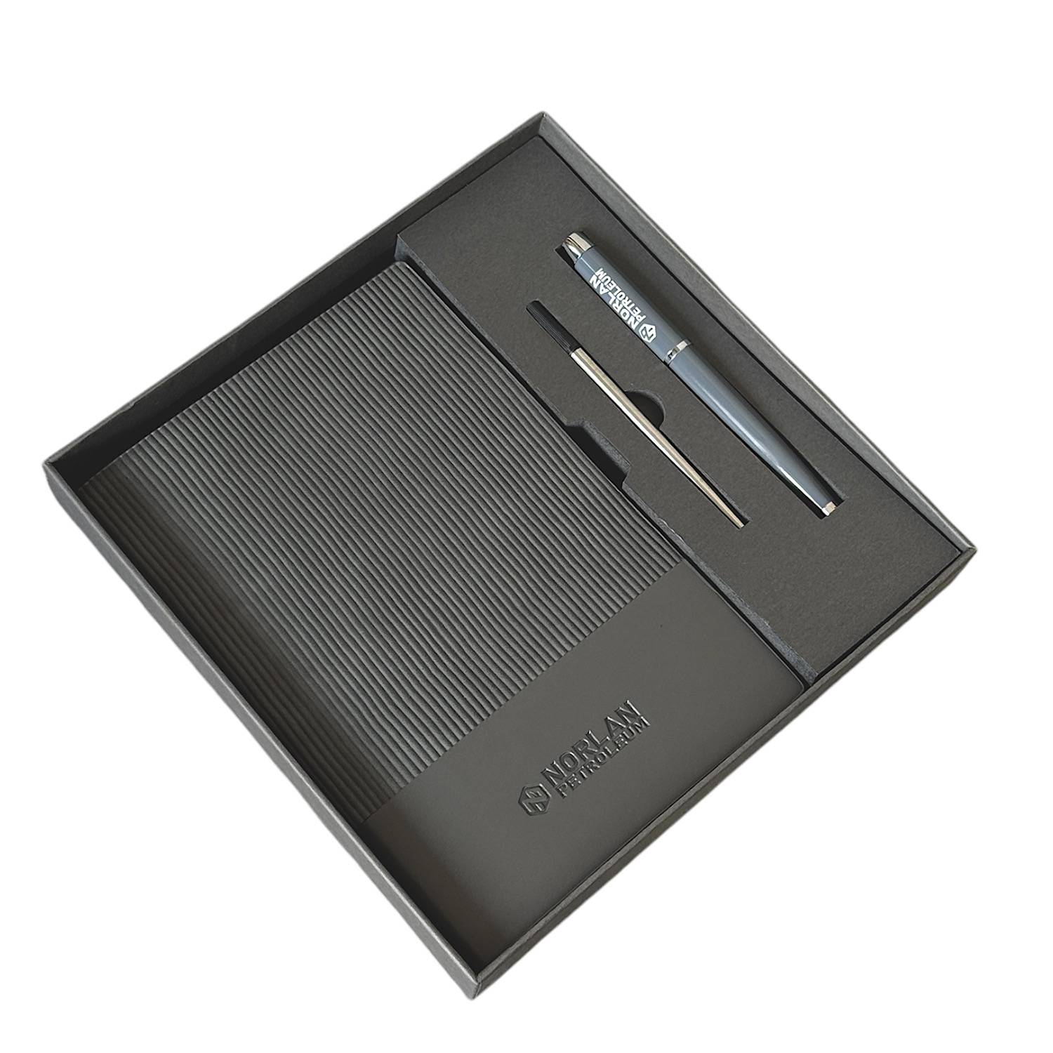 Exclusive PU Leather Notebook Set with Custom Corporate Branding ...