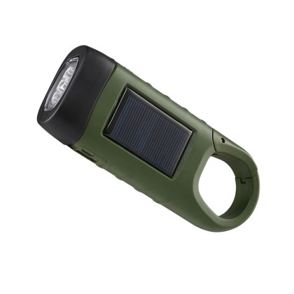 Solar Dynamo Torch Light with Carabiner – Custom Branded Power in Your Pocket