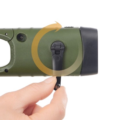 Solar Dynamo Torch Light with Carabiner – Custom Branded Power in Your Pocket