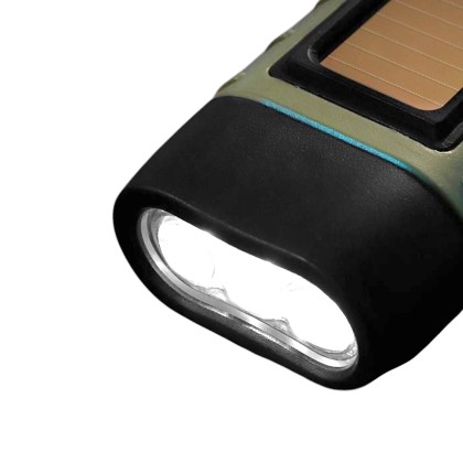 Solar Dynamo Torch Light with Carabiner – Custom Branded Power in Your Pocket