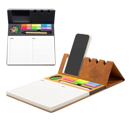 Desktop Notepad Stick With Phone & Pen Holder