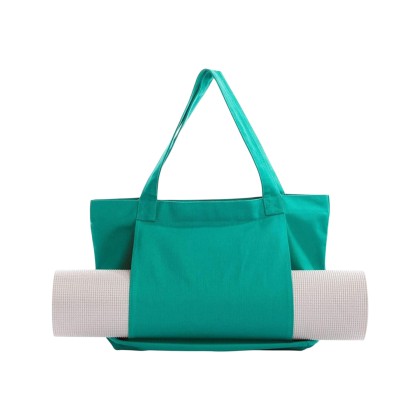 Canvas Yoga Mat Bag with Inner Zip Pocket