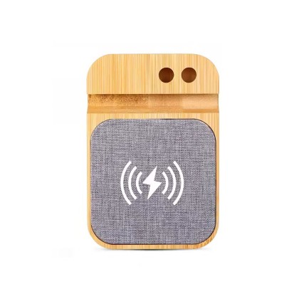 60W Wireless Desktop Mobile Charger with Built-in Cables & Pen Holder 
